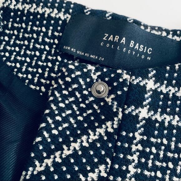 Zara plaid checkered jacket with back pleat size XS - Picture 10 of 14